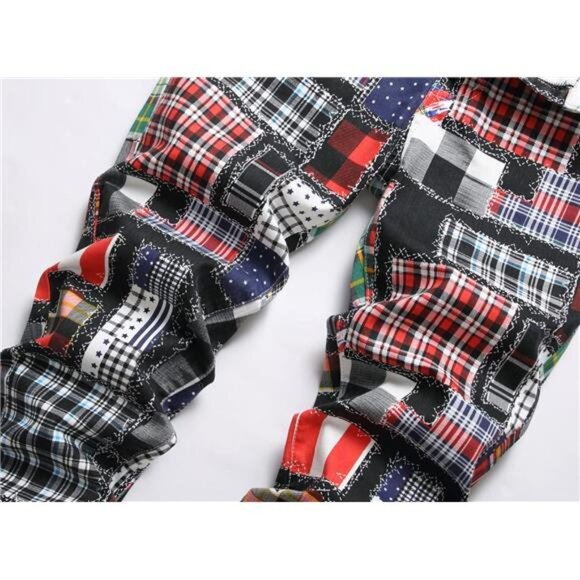 Men's Casual Stylish Straight Slim Fit Jeans Young Hiphop Skinny Denim Pants - Picture 4 of 7